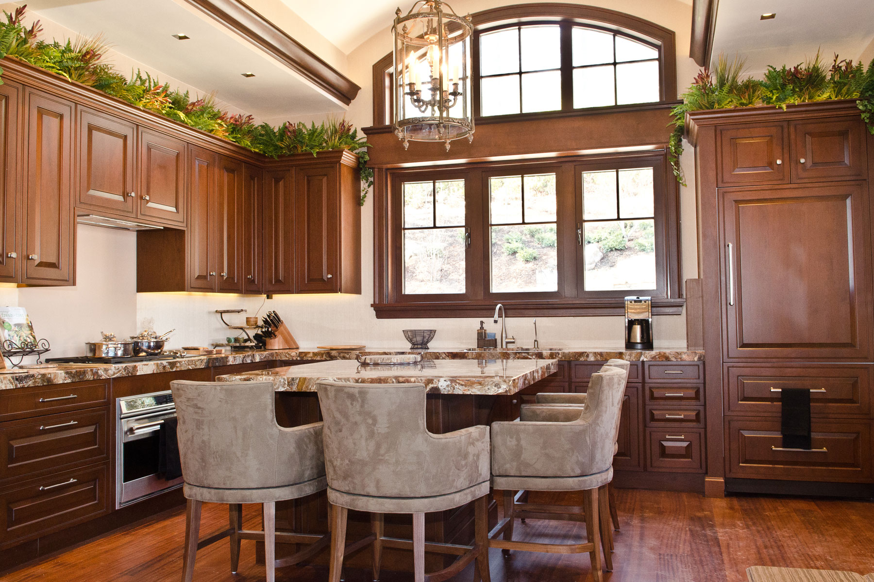 Kitchen Lighting in the Modern Rustic Mountain Guest House