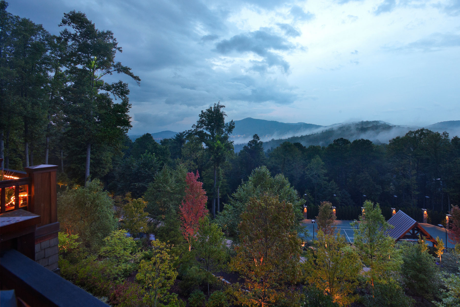 Tennis Courts designed for mountain home