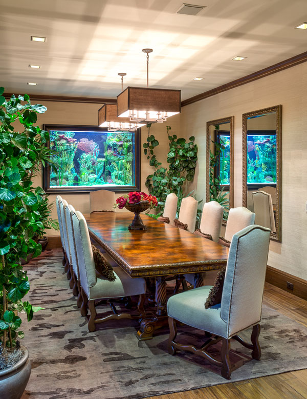 Large Dining Room at the Modern Rustic Mountain Estate Home