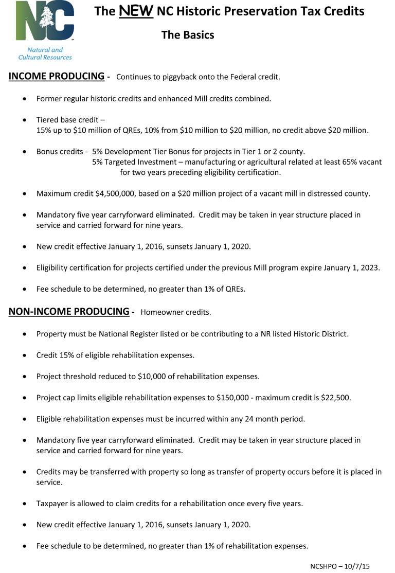 Historic Renovations and Tax Credits in NC ACM Design Architecture