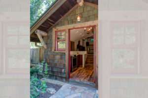 Guest house renovation with rustic kitchen