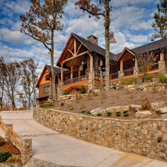 ACM Design, Mountain Home Architects design this new construction Family Lodge in Black Mountain