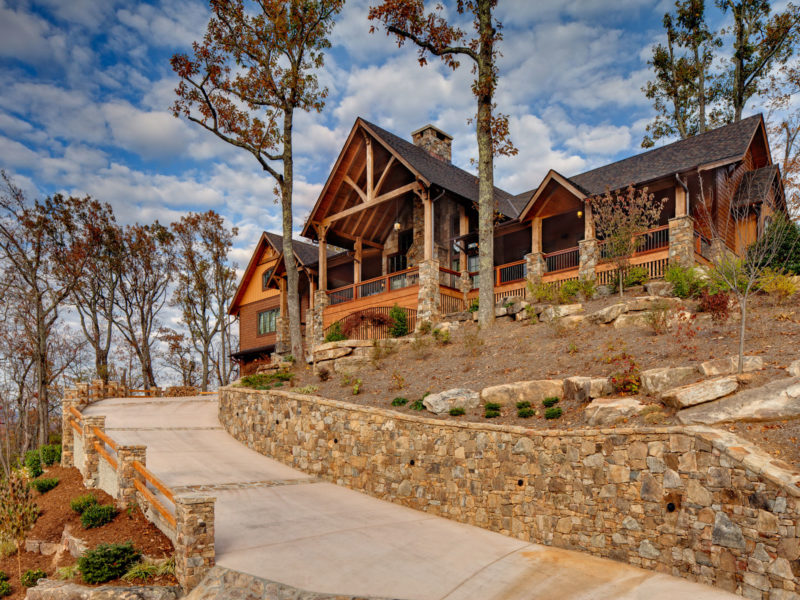 ACM Design, Mountain Home Architects design this new construction Family Lodge in Black Mountain