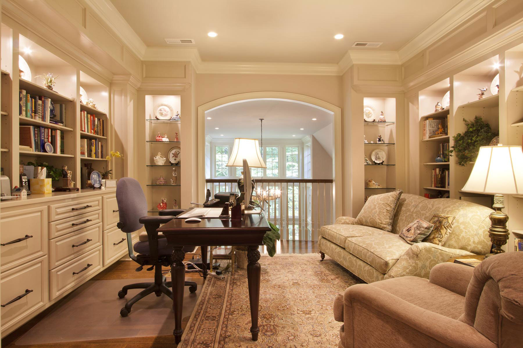 Home Office in the Shingle Style Residence