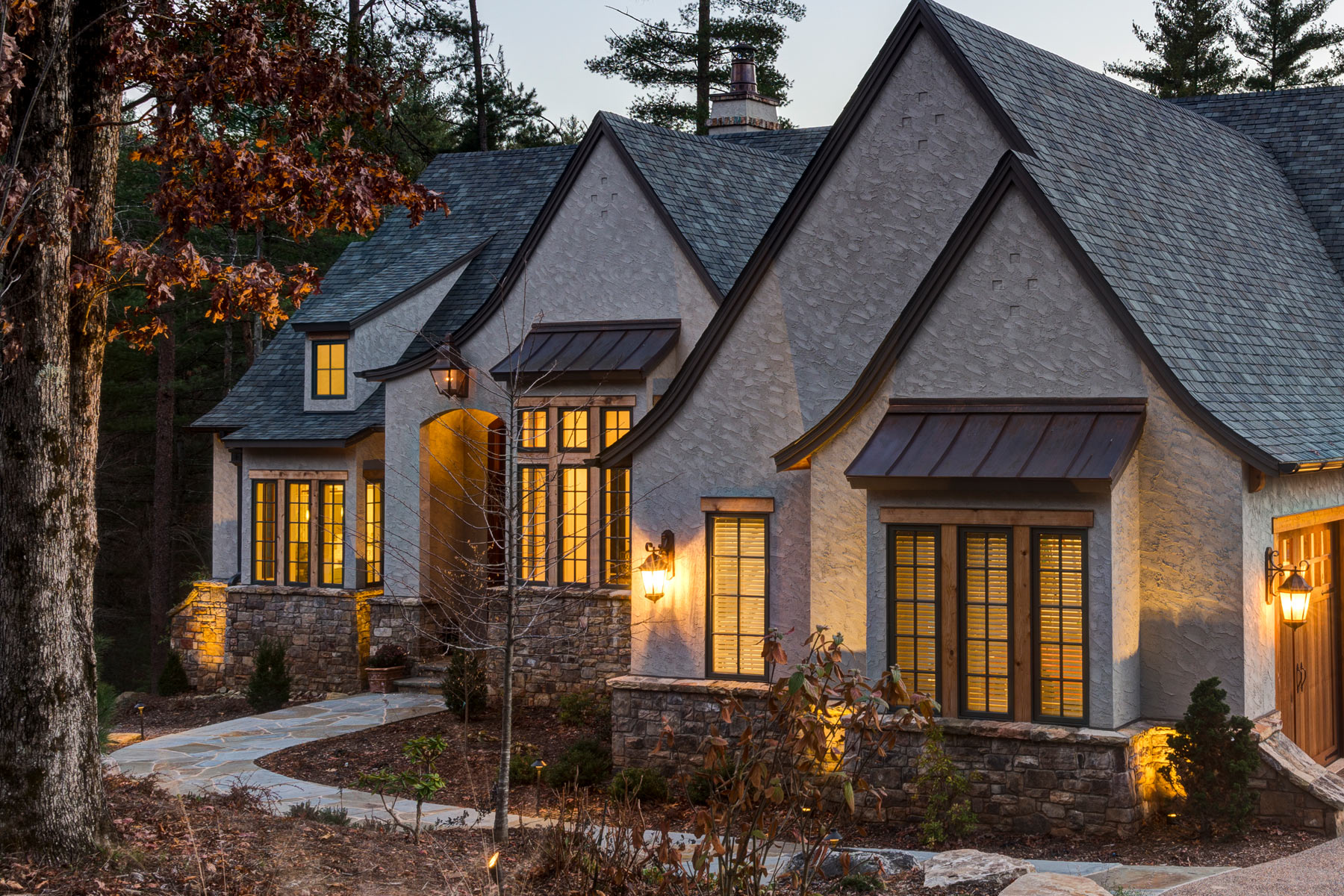 European style home for the Ramble Biltmore Forest design by ACM Design architecture & interiors