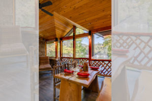 Lake Lure Cottage home renovaton with screened in outdoor room