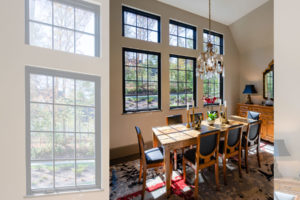 Casual dining space off of kitchen