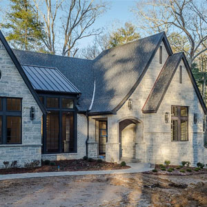 Lumiere House custom designed home, romantic style with modern interior in Asheville