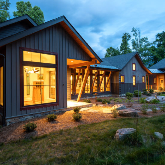 New construction mountain home--modern craftsman with industrial touches, designed by ACM Design Architecture and Interiors