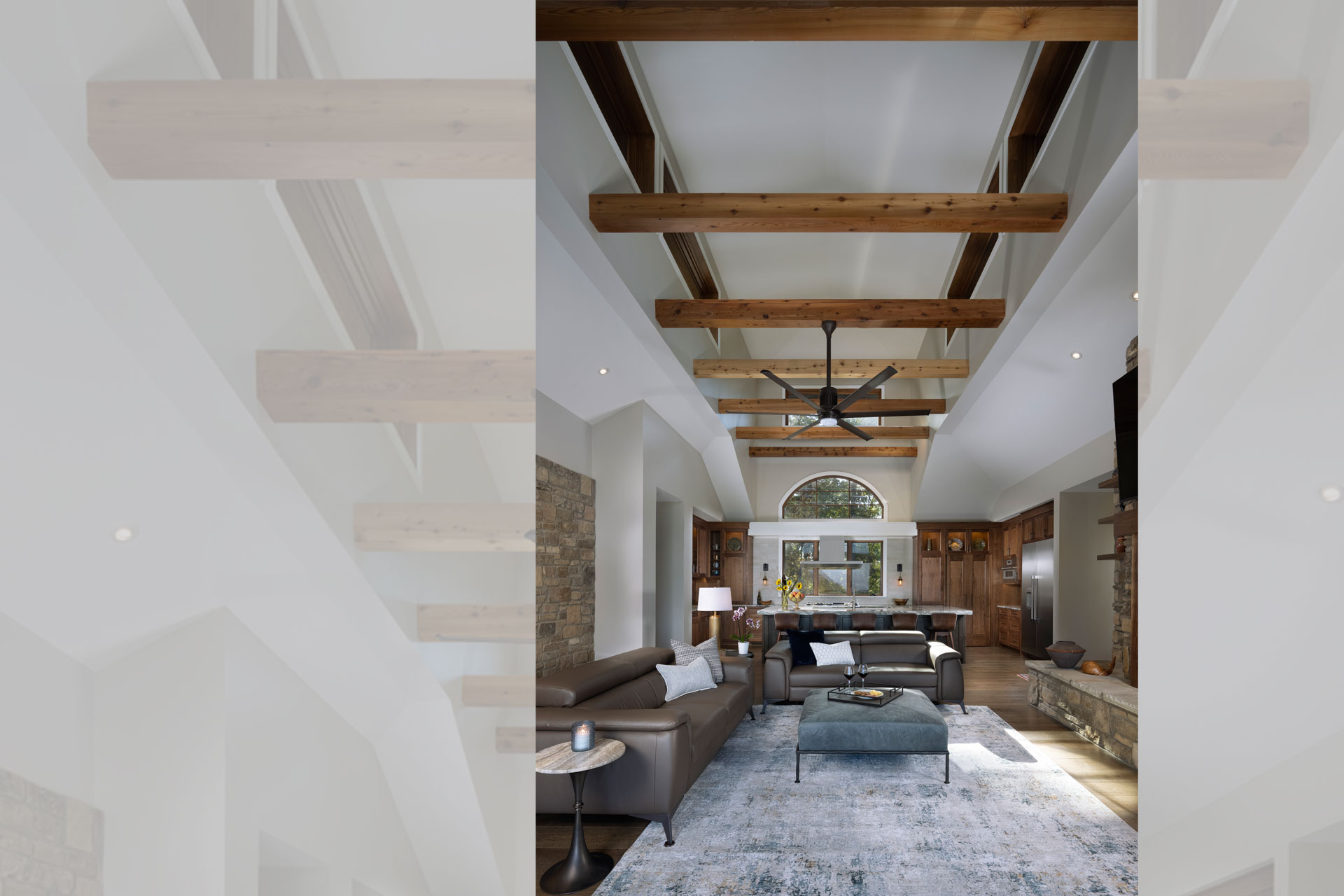 raised-ceiling-wood-beams-clerestory-windows