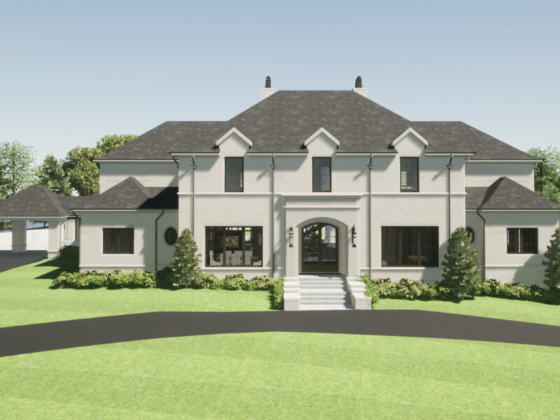 New home in The Ramble designed by architecture firm, ACM Design. American Manor style