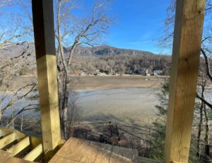 View off the new back deck onto Lake Lure