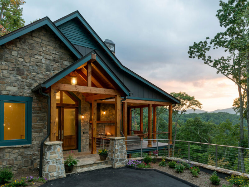 Luxury, high-altitude mountain craftsman home designed by ACM Design architecture & interiors