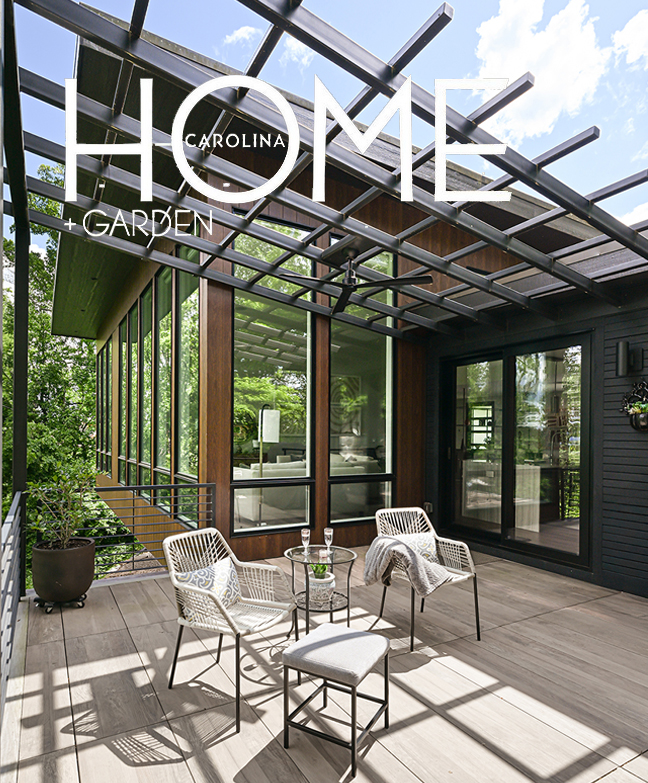 As seen in Carolina Home & Garden, the story of the renovation and addition to create a modern mountain home overlooking downtown Asheville